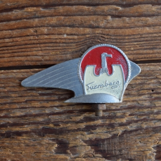 Schutzblechfigur TURMBERG, Alu Druckguss, orig. Altbestand 50er Jahre, Zustand siehe Bild 