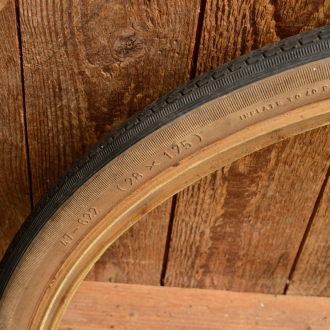 Paar Reifen Fahrrad, VREDESTEIN, 28 x 1,75 (47-622), 60er J., braunwand, gebraucht gem. Bildern  