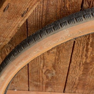 Reifen Fahrrad, DUNLOP EXTRA PRIMA, 28 x 1,75 (47-622), 60er J., braunwand, gebraucht gem. Bildern  