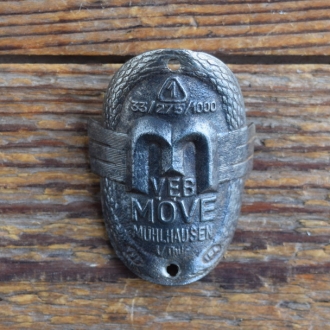 Steuerkopfschild MÖWE, 50er Jahre, Originalschild aus Sammlungsbestand 