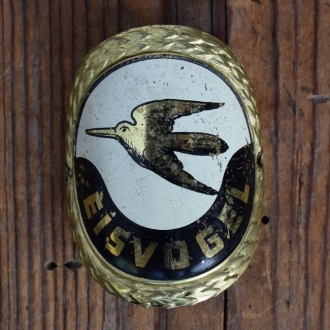 Steuerkopfschild EISVOGEL, 50er Jahre, Originalschild aus Sammlungsbestand 