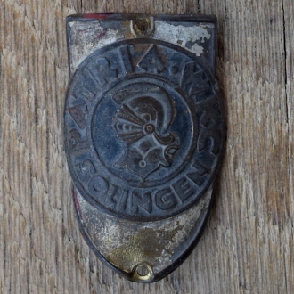 Steuerkopfschild PATRIA WKC, 50er Jahre, Originalschild aus Sammlungsbestand 