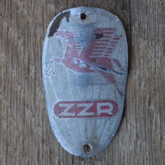 Steuerkopfschild ZZR, 60er Jahre, Originalschild aus Sammlungsbestand 