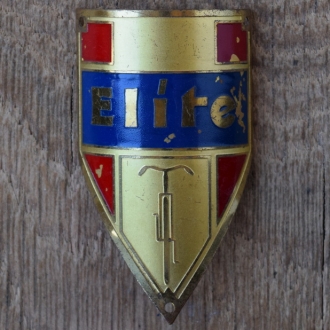 Steuerkopfschild ELITE, 50er Jahre, Originalschild aus Sammlungsbestand 
