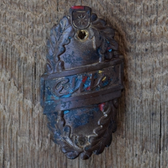 Steuerkopfschild ELITE, 50er Jahre, Originalschild aus Sammlungsbestand 