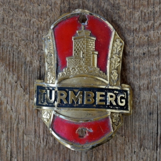 Steuerkopfschild TURMBERG, 50er Jahre, Originalschild aus Sammlungsbestand 
