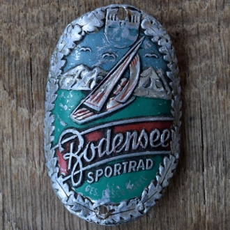 Steuerkopfschild BODENSEE, 50er Jahre, Originalschild aus Sammlungsbestand 