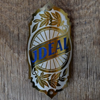 Steuerkopfschild IDEAL, 30er Jahre, Originalschild aus Sammlungsbestand 