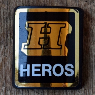 Steuerkopfschild HEROS, 70er Jahre, Originalschild aus Sammlungsbestand 