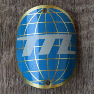 Steuerkopfschild TTL, 50er Jahre, Originalschild aus Sammlungsbestand 