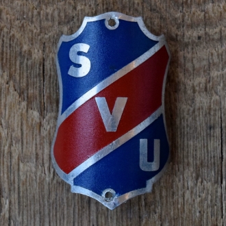 Steuerkopfschild SVU, 50er Jahre, Originalschild aus Sammlungsbestand 