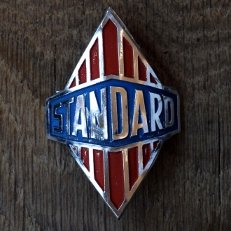 Steuerkopfschild STANDARD, 50er Jahre, Originalschild aus Sammlungsbestand 