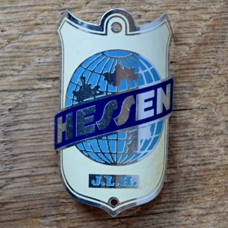 Steuerkopfschild HESSEN, 50er Jahre, Originalschild aus Sammlungsbestand 