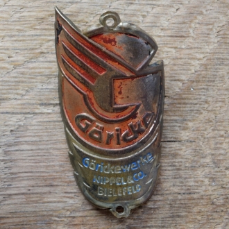 Steuerkopfschild GÖRICKE, 50er Jahre, Originalschild aus Sammlungsbestand 