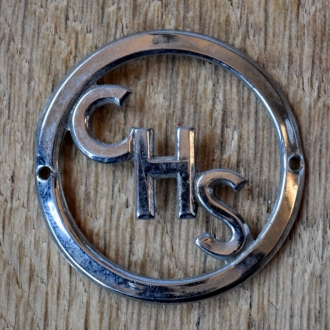 Steuerkopfschild CHS, 50er Jahre, Originalschild aus Sammlungsbestand 