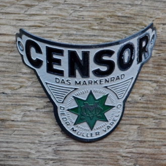 Steuerkopfschild CENSOR, 30er Jahre, Originalschild aus Sammlungsbestand 