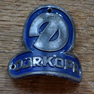 Steuerkopfschild DÜRKOPP, 50er Jahre, Originalschild aus Sammlungsbestand 