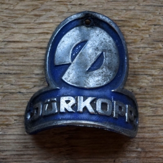 Steuerkopfschild DÜRKOPP, 50er Jahre, Originalschild aus Sammlungsbestand 