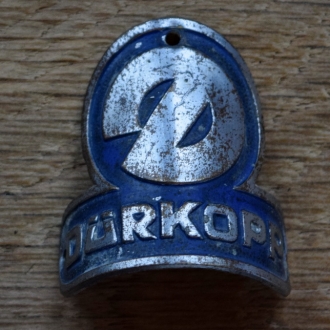 Steuerkopfschild DÜRKOPP, 50er Jahre, Originalschild aus Sammlungsbestand 