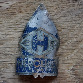 Steuerkopfschild HERCULES, 50er Jahre, Originalschild aus Sammlungsbestand 