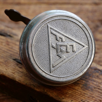 Fahrrad/Moped Klingel EFM (Franz Epple/Memmingen), orig. 50er Jahre, verchromt, gebr. 