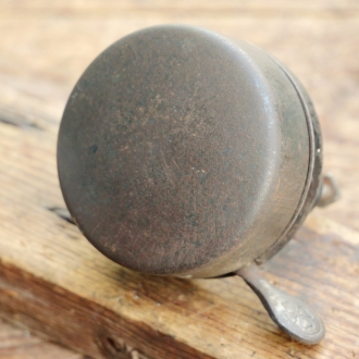 Fahrrad/Moped Klingel, orig. WW2 40er Jahre, gebläut/schwarz lackiert, gebr. 