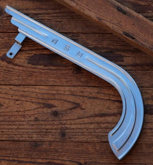 Kettenschutz, NSU, verchromt, Länge ca. 33 cm, orig. 50er/60er J., für Sportrad, gebr. 