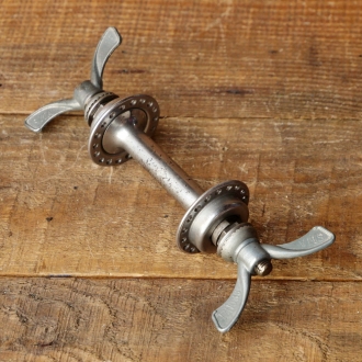 Nabe Vorderrad Fahrrad, HOHNER, für Rennrad, original 50er J., Stahl verchromt, gebr. 