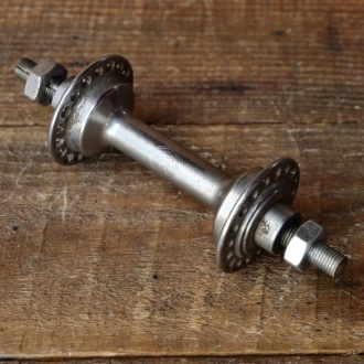 Nabe Vorderrad Fahrrad, F&S, verchromt, 50er J., Einbaumaß ca. 92 mm, 36 Loch, gebr. 