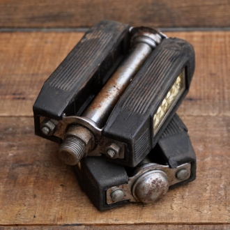 Pedale WIPPERMANN, für Tourenrad, verchromt, original 30er -50er Jahre, gebr. 