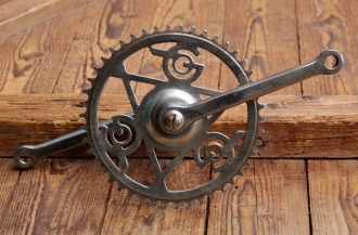 Tretlager GÖRICKE für Tourenrad, orig. 60er/70er J., verchromt, Glockenlager, gebr. 