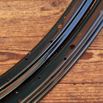 Felgensatz, 28 Zoll (622), schwarz, 30er-50er J., gebr. 