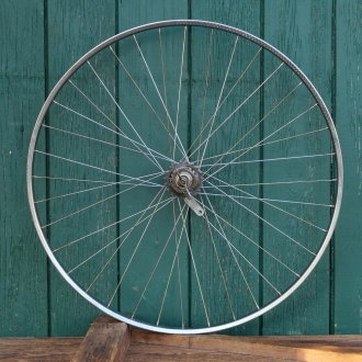 Laufrad 28 Zoll (622) für Drahtbereifung, original 70er/80er J., SCHÜRMANN-Felge, FAVORIT Nabe gebr. 