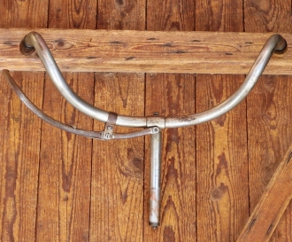 Fahrradlenker, Gesundheitslenkerform, passend für Tourenrad 30er J., verchromt gebr. 