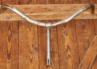 Fahrradlenker, hohe NSU-Form, passend für WANDERER oder OPEL Tourenrad 30er J., verchromt, gebr. 