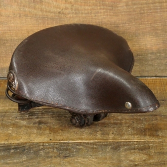 Sattel VELEDA, Damen, Lefa rotbraun, Gestell schwarz lackiert, WW2 40er J., gebr. 