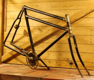 Fahrradrahmen TRIPOL/Böhmen, Herrenausführung für stabiles Tourenrad, 28 Zoll, 20er J., gebr. 