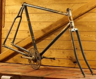Fahrradrahmen TERRA/Böhmen, Herrenausführung für Luxus-Tourenrad, 28 Zoll, 30er J., gebr. 