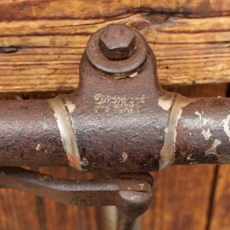Fahrradlenker DIAMANT, Kuhhorn-Form, für Tourenrad 30er J., verchromt, gebr. 