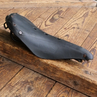 Sattel BROOKS B17, Herren, für Rennrad, Leder schwarz, Gestell schwarz, gebr. 