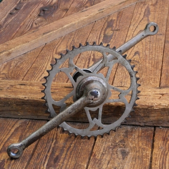 Tretlager für Tourenrad, orig. 20er/30er J., vernickelt, Glockenlager, gebr. 