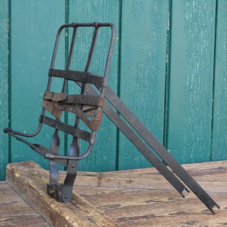 Gepäckträger vario (vorn oder hinten), Bandeisen, ca. 29 x 24cm, orig. 10er-30er Jahre, 26 Zoll, gebr. 