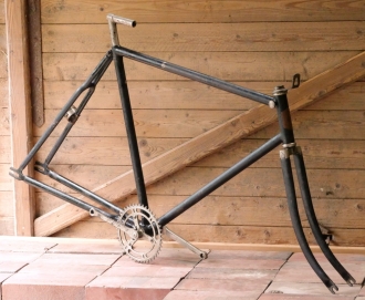 Fahrradrahmen KAYSER, Herrenausführung für Tourenrad, 28 Zoll, 20er J., gebr. 