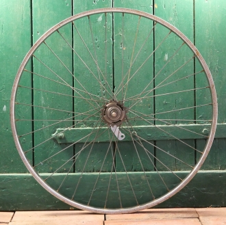 Hinterrad 26 Zoll (559), 1980er J., Samir-Felge, Komet-Nabe, gebr. 