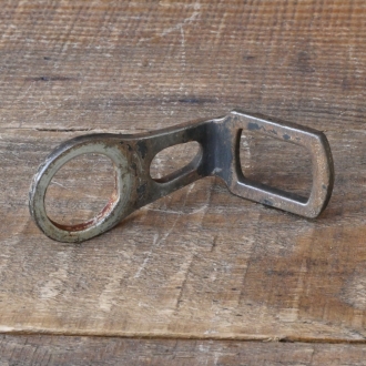 Carbidlaternenhalter/Winkelhalter, verchromt, orig. 1920er - 30er J., gebr. 