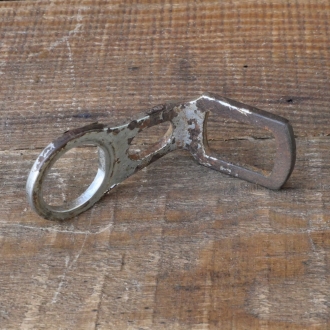 Carbidlaternenhalter/Winkelhalter, verchromt, orig. 1920er - 30er J., gebr. 