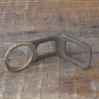 Carbidlaternenhalter/Winkelhalter, vernickelt, orig. 1910er - 20er J., gebr. 