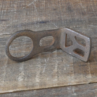 Carbidlaternenhalter/Winkelhalter, ohne Galvanik, orig. 1910er - 30er J., gebr. 