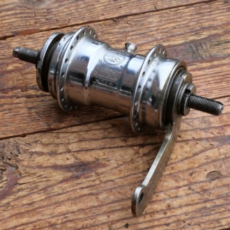 Nabe Hinterrad Fahrrad, F+S Torpedo Mod. 09 , Bj. 1952, verchromt, gebraucht 