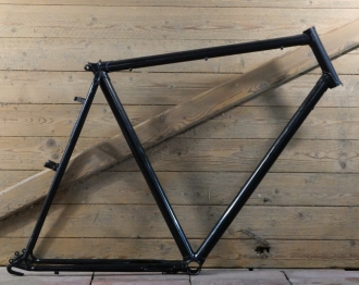 Fahrradrahmen für Treckingrad, Herren, 28 Zoll, Stahl, 90er J., schwarz, NOS 